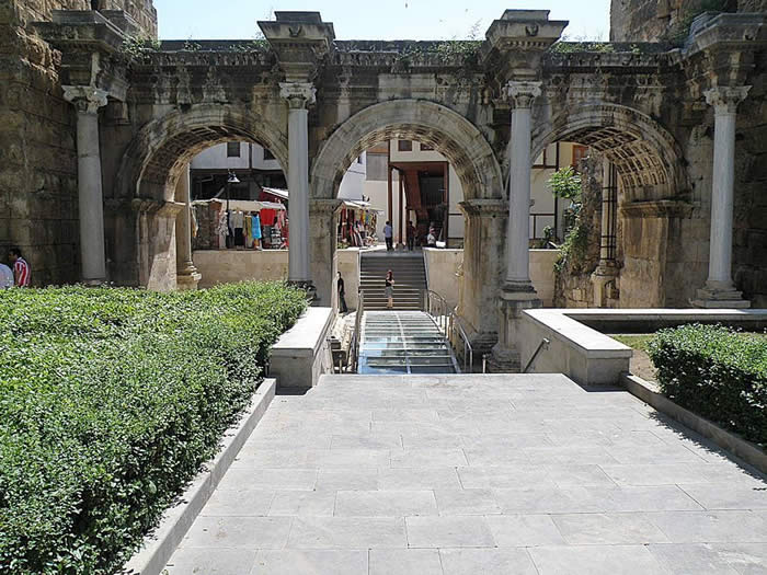 Ancient Hadrians Gate at Antalya