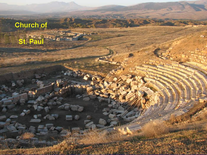 Church of St. Paul and Theater at ancient Antioch of Pisidia