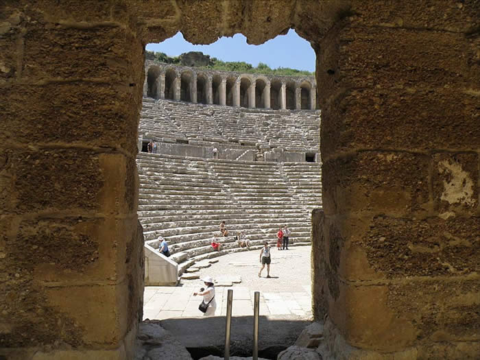 Ancient theater at Aspendos Turkey