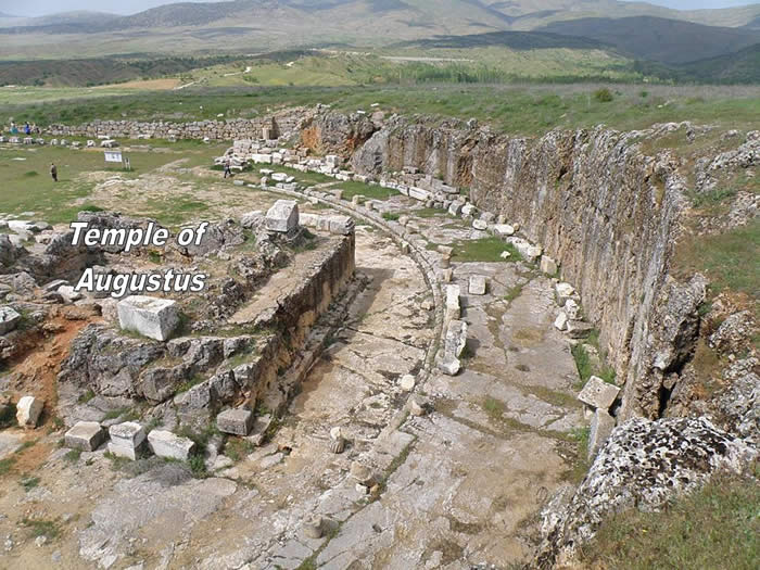 Temple of Augustus at ancient Antioch of Pisidia