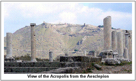 Text Box:    View of the Acropolis from the Aesclepion  